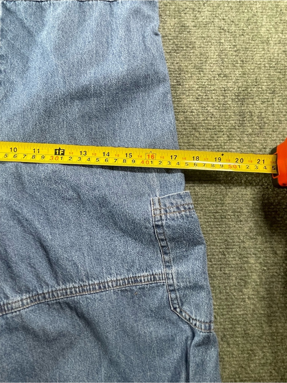 lilt Light Blue Denim‎ jumpsuit  XL(14/16) - Picture 8 of 13